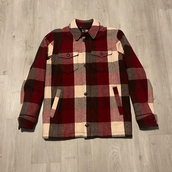 Edwin Other - Edwin Rafterman Plaid Checkered Wool Bomber Jacket Quilted Lined 
Men’s Size L